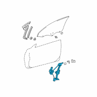 OEM 2003 Toyota Solara Window Regulator Diagram - 69820-06031