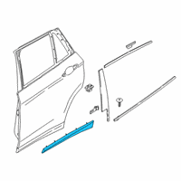 OEM 2019 BMW X2 Moulding Door Rear Left Diagram - 51-13-7-420-515