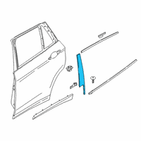 OEM BMW X2 Cover, Column B, Door, Rear Left Diagram - 51-35-7-420-849
