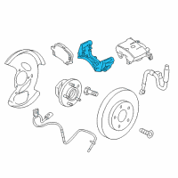 OEM Chevrolet Equinox Caliper Support Diagram - 19207732