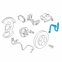 OEM Chevrolet Captiva Sport Brake Hose Diagram - 20925203