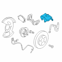 OEM Pontiac Torrent Caliper Diagram - 96626068