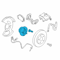 OEM 2009 Saturn Vue Hub & Bearing Diagram - 19206599