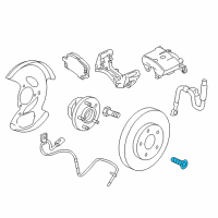 OEM 2010 GMC Terrain Bolt/Screw-Rear Brake Rotor Diagram - 96626041