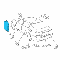 OEM 2015 Lexus LS600h Chassis Smart Key Control Module Diagram - 89990-50290