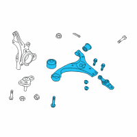 OEM 2013 Kia Forte Koup Arm Complete-Front Lower Diagram - 545011M100