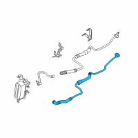 OEM 2017 BMW 650i Gran Coupe Oil Cooling Pipe Outlet Diagram - 17-22-7-619-616