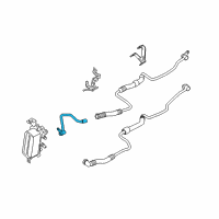 OEM BMW 550i Oil Cooling Pipe Inlet Diagram - 17-22-7-619-617