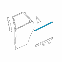 OEM 2010 Saturn Vue Belt Weatherstrip Diagram - 20957026