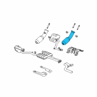 OEM 2013 Dodge Challenger Converter-Front Diagram - 68057162AF