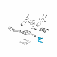 OEM 2009 Dodge Challenger Pipe-TAILPIPE Diagram - 4578912AC