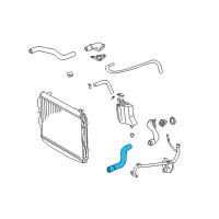 OEM 2003 Toyota Tundra Lower Hose Diagram - 16572-07050