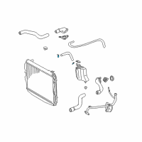 OEM 2005 Toyota Tundra Overflow Hose Clamp Diagram - 90080-46090