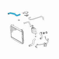 OEM 2002 Toyota Tundra Upper Hose Diagram - 16571-07040