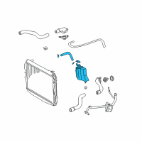 OEM 2006 Toyota Tundra Reservoir Assembly Diagram - 16470-07042