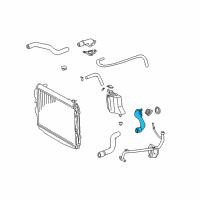 OEM 2002 Toyota Tundra Water Inlet Diagram - 16321-62020