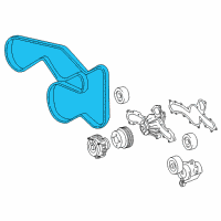 OEM Toyota Tacoma Serpentine Belt Diagram - 90916-A2037
