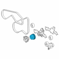 OEM 2019 Toyota Tacoma Fan Pulley Diagram - 16371-0P020