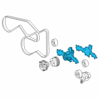 OEM 2020 Toyota Tacoma Water Pump Assembly Diagram - 16100-09720