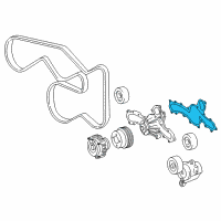 OEM Toyota Tacoma Water Pump Assembly Gasket Diagram - 16271-0P040