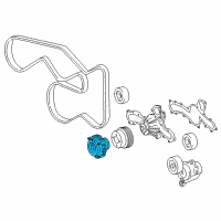 OEM 2019 Toyota Tacoma Fan Clutch Diagram - 16210-0P020