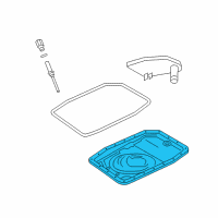 OEM Ford Explorer Sport Trac Oil Pan Diagram - 7L1Z-7A194-A