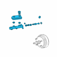 OEM 2000 Dodge Ram 1500 Van Brake Mastr Cylinder Diagram - 4897210AB