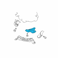 OEM 2008 Jeep Grand Cherokee INSULATOR-Transmission Support Diagram - 52089938AJ