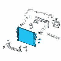 OEM Chevrolet Malibu Radiator Diagram - 84493629