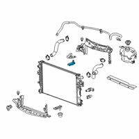 OEM Buick Regal Sportback Radiator Upper Bracket Diagram - 23336309