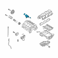 OEM Hyundai Cover Assembly-Oil Drain Diagram - 21160-3C700