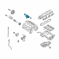 OEM 2011 Hyundai Genesis Coupe Cover Assembly-Oil Drain Diagram - 21160-3C700