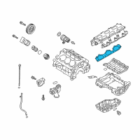 OEM 2009 Kia Sorento Gasket-Intake Manifold Diagram - 284113C612