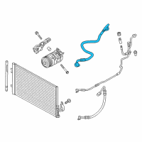 OEM BMW X3 Suction Pipe Evaporator-Compressor Diagram - 64-53-9-228-238