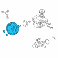 OEM 2021 Toyota GR Supra Booster Assembly Diagram - 44610-WAA01