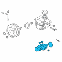OEM 2022 Toyota GR Supra Master Cylinder Diagram - 47201-WAA01