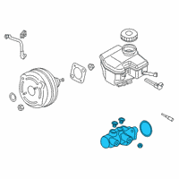 OEM 2021 Toyota GR Supra Master Cylinder Diagram - 47201-WAA01