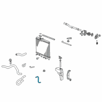 OEM 1997 Honda Civic Hose, Electronic Air Control Valve Outlet Diagram - 19507-P2A-000