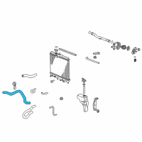 OEM 1998 Honda Civic Hose, Water (Lower) Diagram - 19502-P2A-000