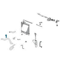 OEM 1997 Honda Civic Clamp, Water Hose Diagram - 19519-P08-013