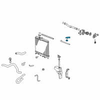 OEM 2003 Honda S2000 Bracket, R. Radiator Mounting (Upper) Diagram - 74171-SP0-000