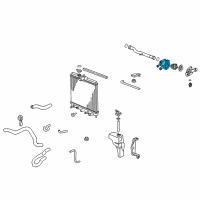 OEM 2000 Honda Civic Case, Thermostat Diagram - 19320-P2A-000