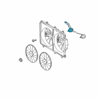 OEM 2010 Toyota Camry Fan Motor Diagram - 16363-28230