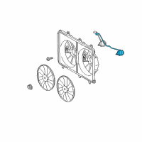 OEM Toyota Venza Fan Motor Diagram - 16363-0H010