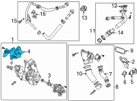 OEM Cadillac CT5 Heat Shield Diagram - 12700120