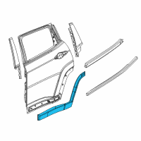 OEM Jeep Molding-Rear Door Diagram - 5UP26RXFAB