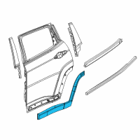 OEM 2021 Jeep Compass Molding-Rear Door Diagram - 5UP26RXFAB