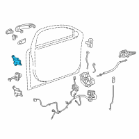 OEM 2015 Chevrolet Malibu Upper Hinge Diagram - 20992731