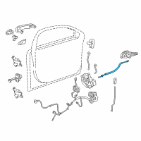 OEM 2015 Chevrolet Volt Control Cable Diagram - 22988999