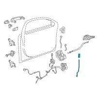 OEM 2015 Chevrolet Volt Lock Rod Diagram - 20836219